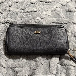 Juicy Couture Black Textured Wallet